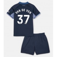 Camisa de Futebol Tottenham Hotspur Micky van de Ven #37 Equipamento Secundário Infantil 2023-24 Manga Curta (+ Calças curtas)